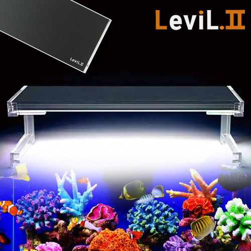 리빌 2세대 슬림 LED 수족관 조명 1200 (해수어 산호용) 블랙